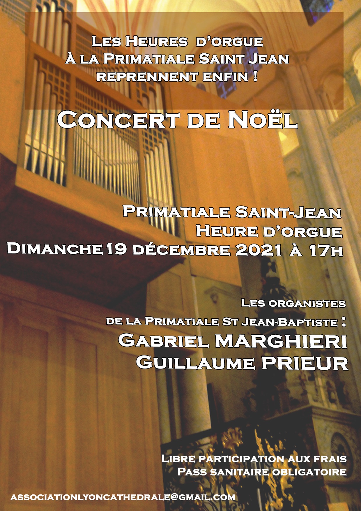 Concert de Noël des organistes de la Primatiale