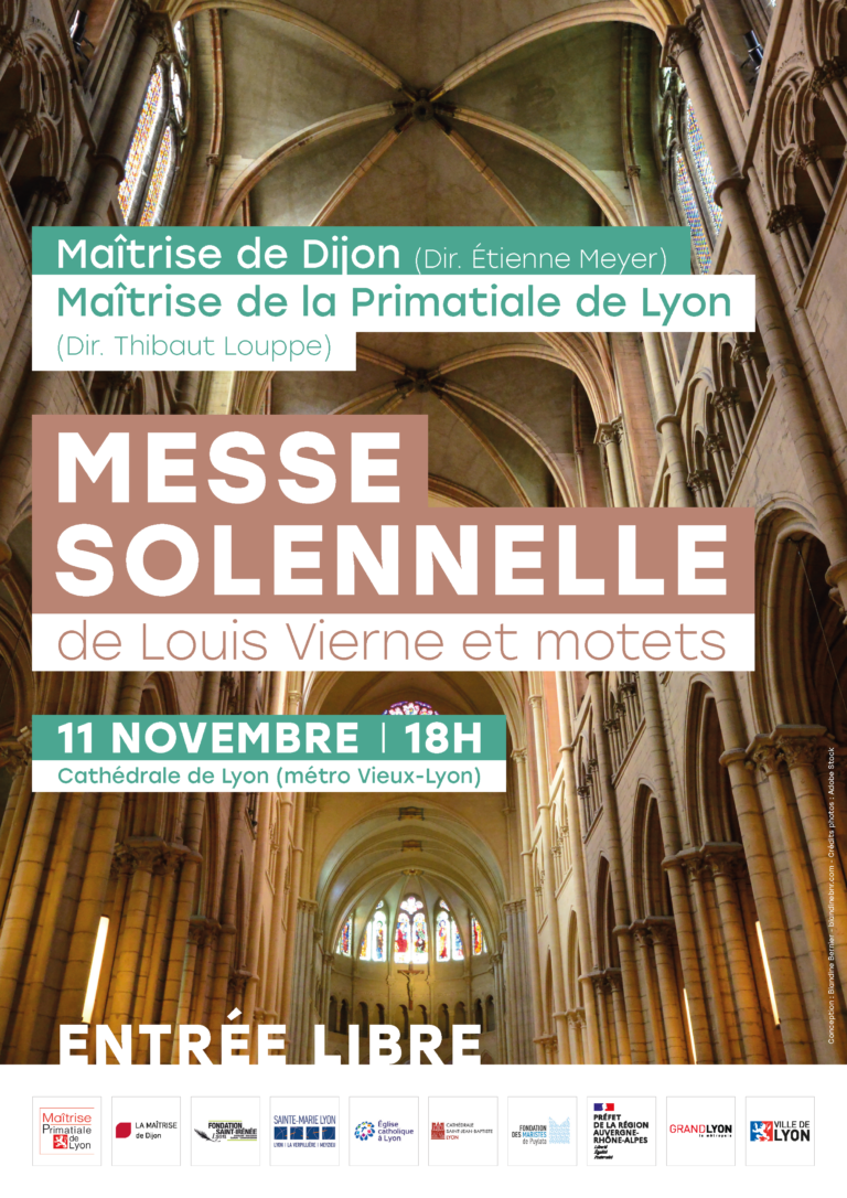 Messe solennelle de Louis Vierne et motets 11 novembre à 18h