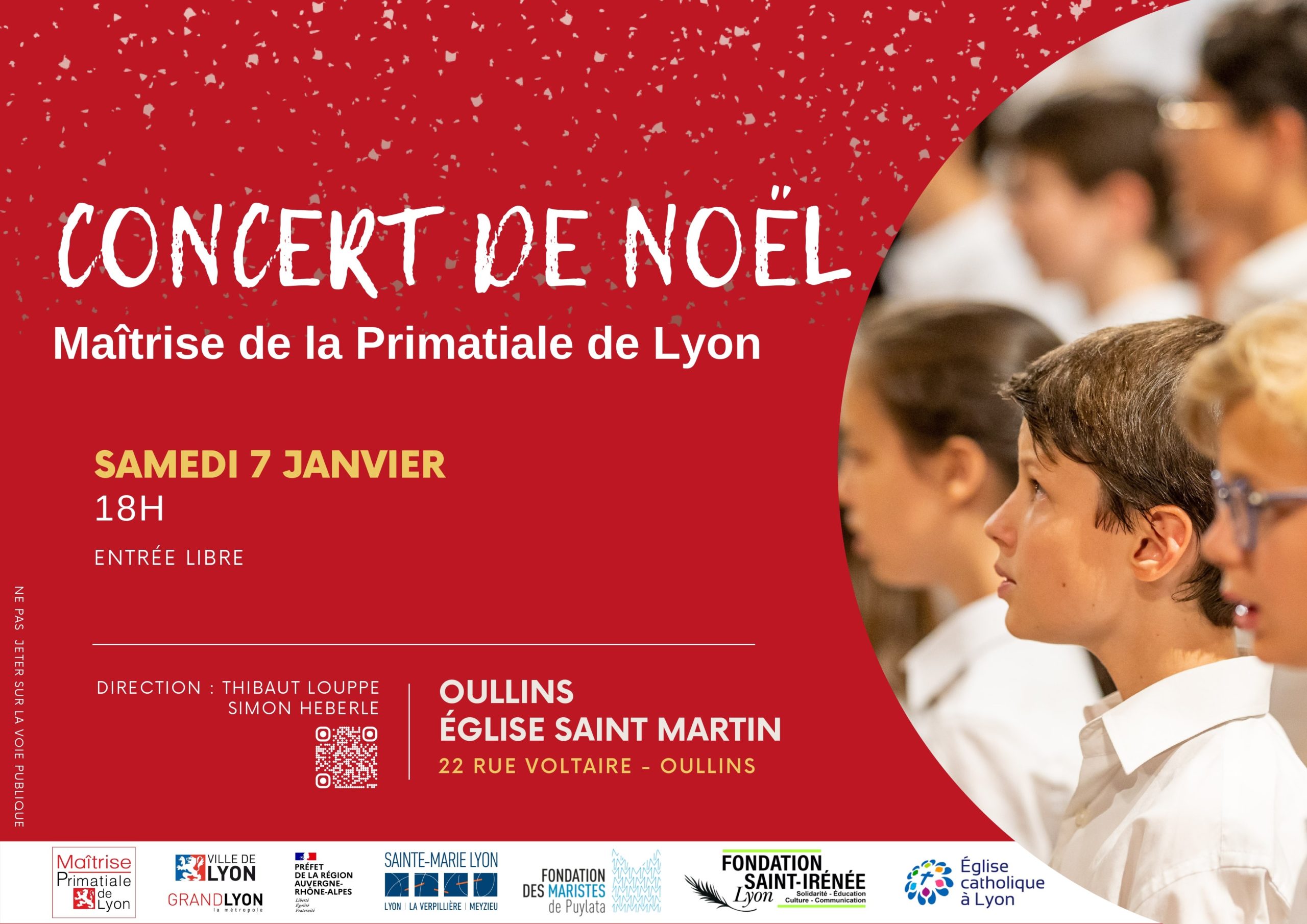 Lire la suite à propos de l’article Concert de Noël. Maîtrise de la Primatiale de Lyon. 7 janvier à 18h