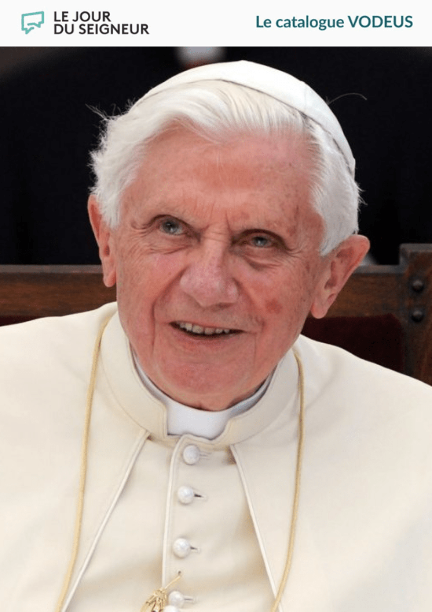 Film : Benoît XVI, un pape de devoir.