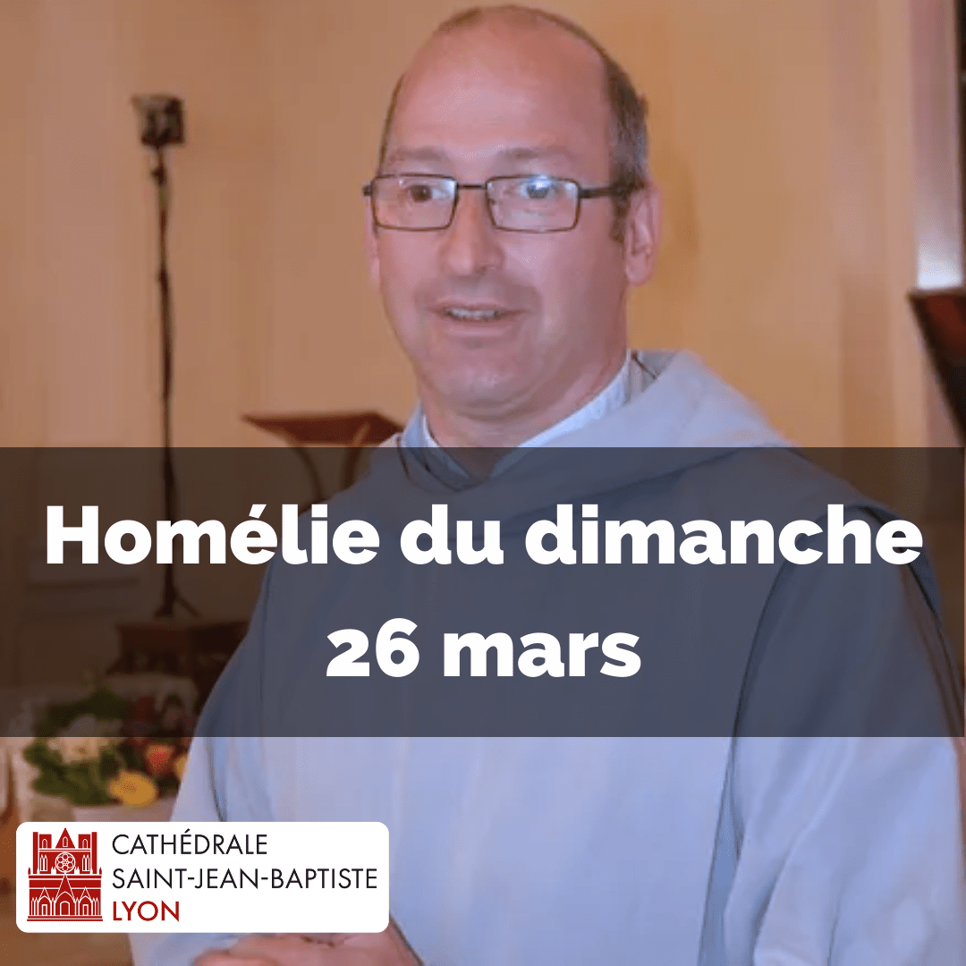 Lire la suite à propos de l’article Vidéo : Homélie du 26 mars – frère Gonzague de Longcamp