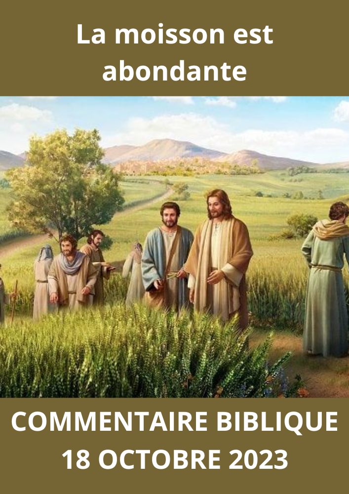 Lire la suite à propos de l’article Commentaire biblique du mercredi 18 octobre