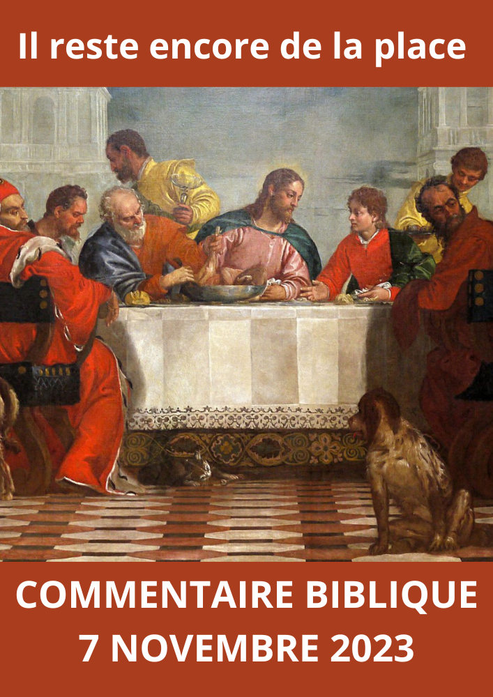 Lire la suite à propos de l’article Commentaire biblique du Mardi 7 Novembre 2023