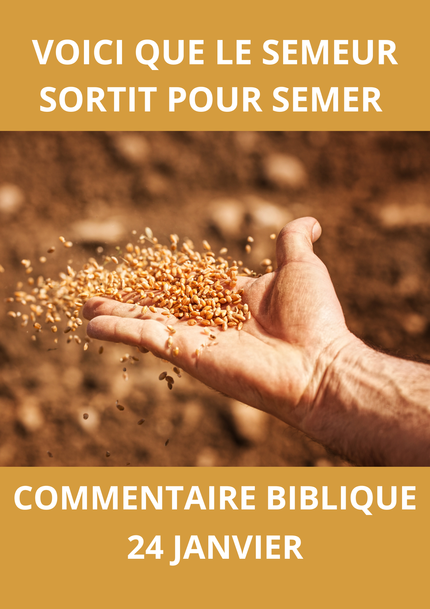 Lire la suite à propos de l’article Commentaire biblique du mercredi 24 janvier 2024