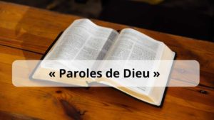 Lire la suite à propos de l’article Editorial : “Paroles de Dieu”