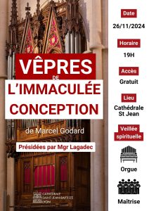 Lire la suite à propos de l’article Vêpres de l’Immaculée conception