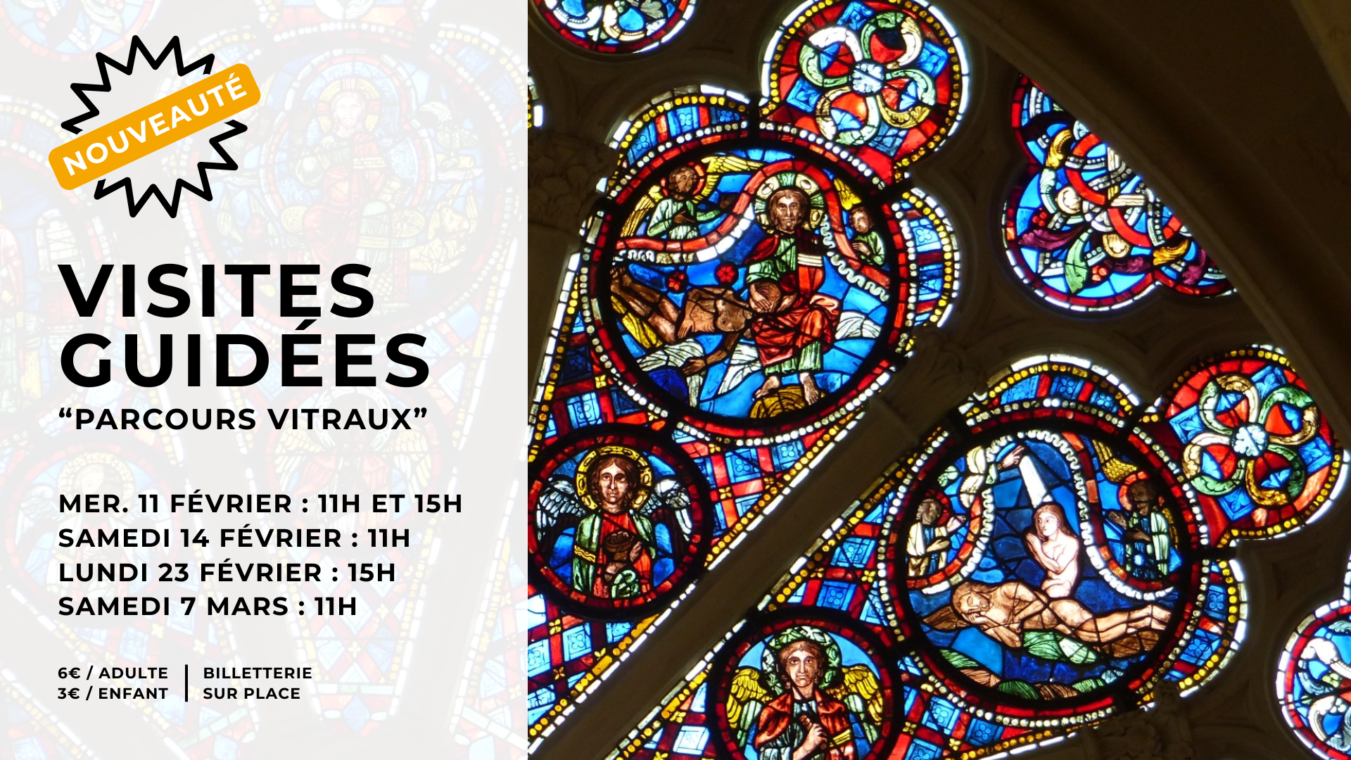 Les vitraux de Saint-Jean : Nouveau circuit de visite proposé par l’association Lyon Cathédrale.