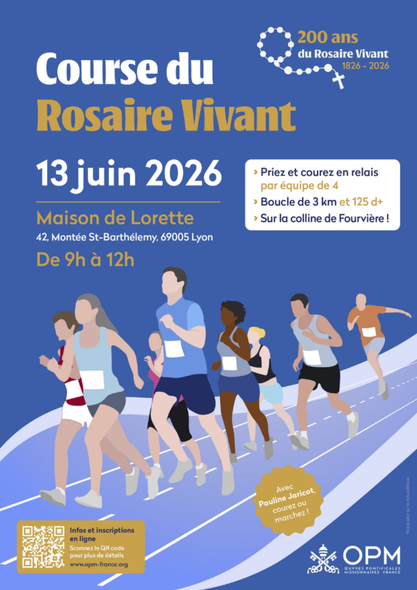 200 ans du Rosaire Vivant- Course et Veillée de prière.