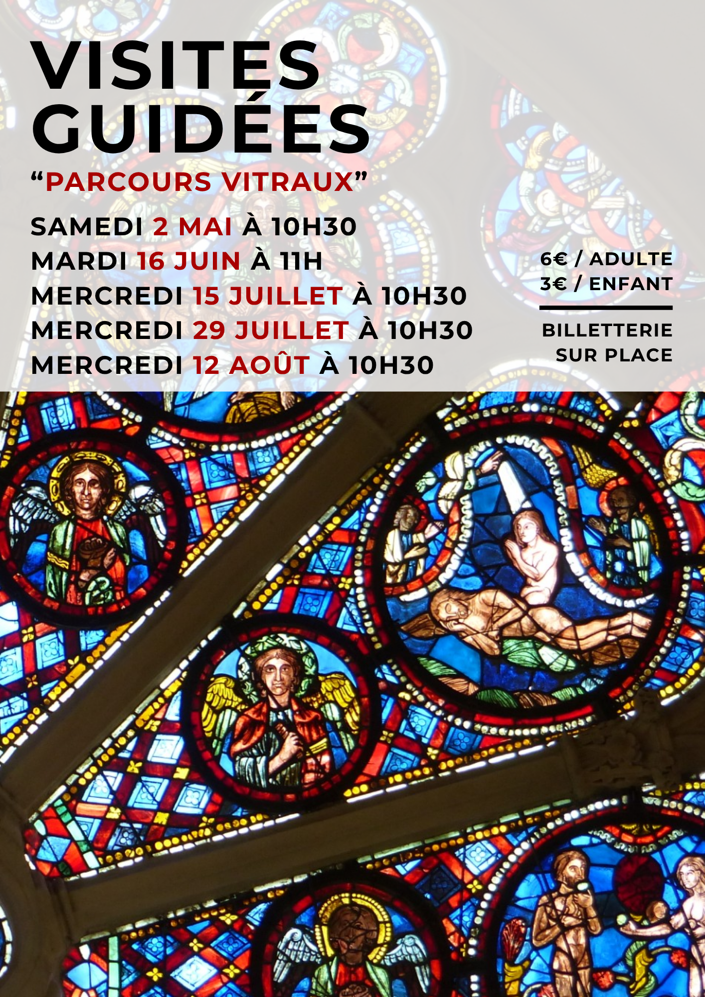 Visites guidées des Vitraux de la Cathédrale.